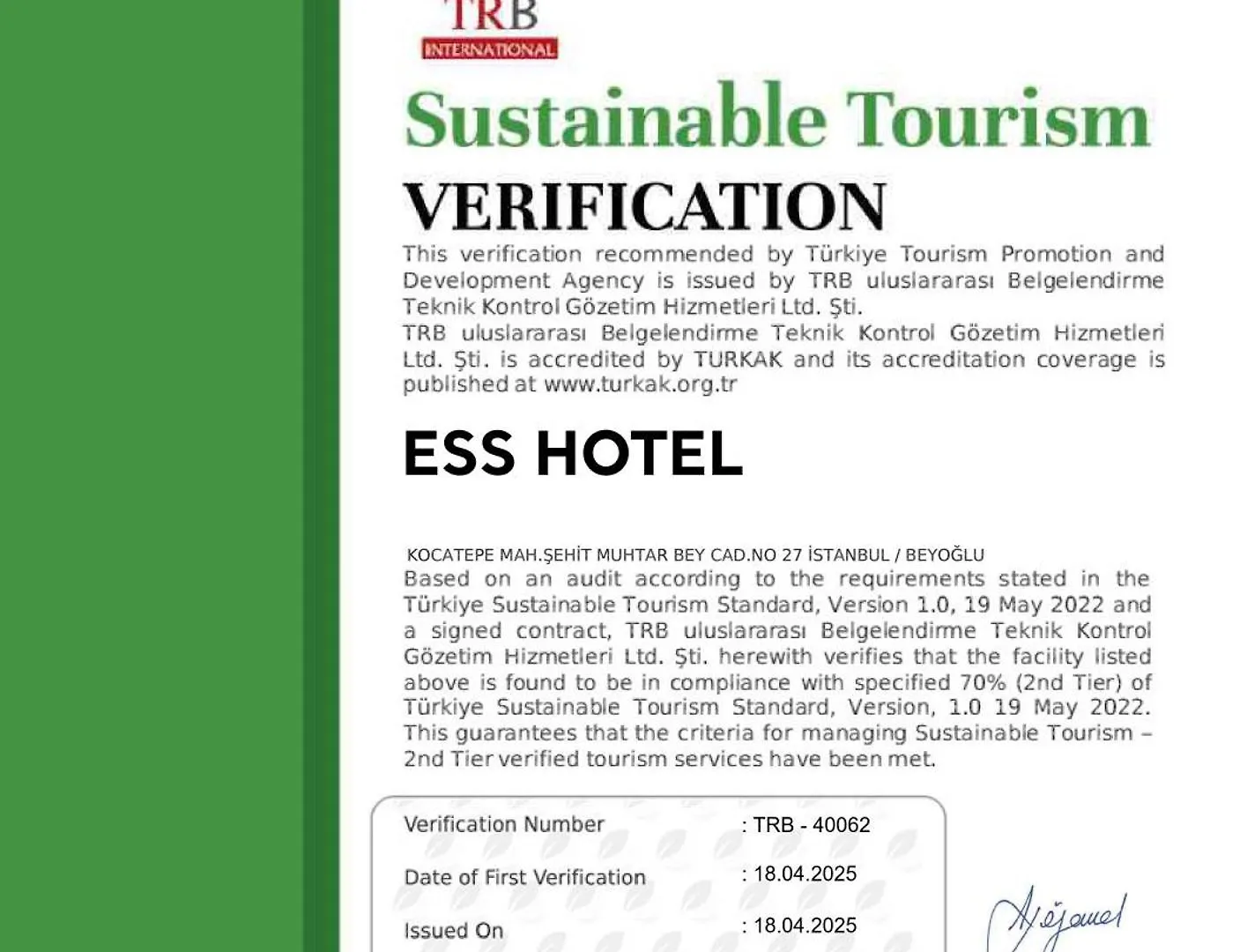 Ess Hotel Istanbul Turkey